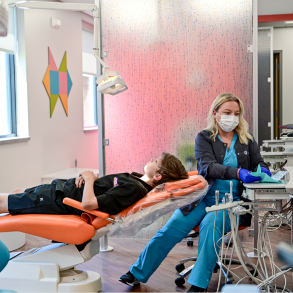 Kids Playing with Panda